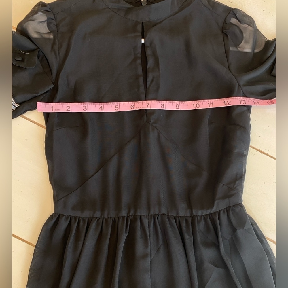 HOUSE OF HARLOW 1960 REVOLVE Women's XS Short Romper Hendrix Embroidered Black - Picture 7 of 10